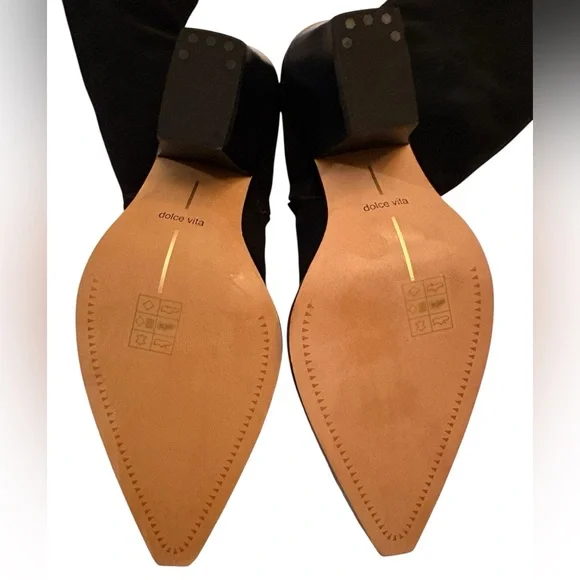 DOLCE VITA Raj Boots Onyx Suede Size 7.5 - Picture 7 of 10